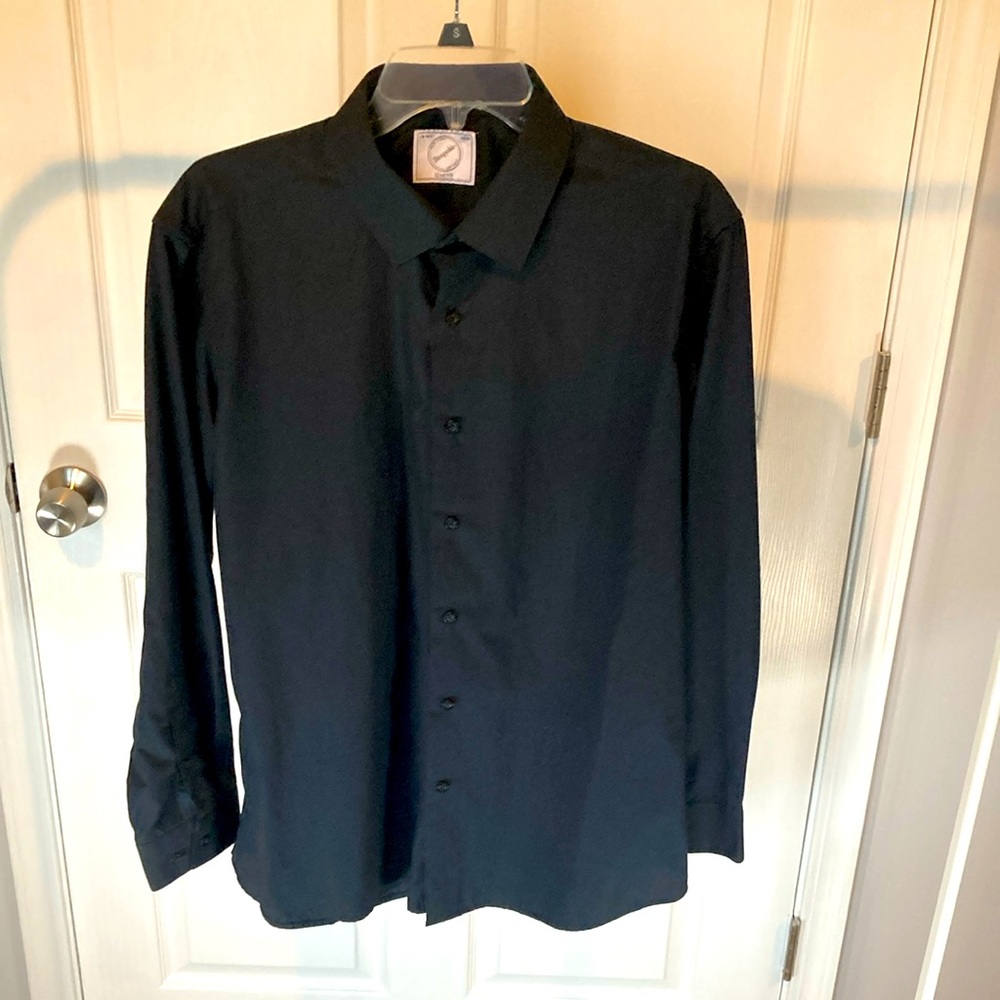 Bespoke Men’s Slim Fit Dress Shirt - Black